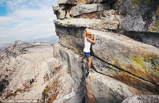 A man on a mountain